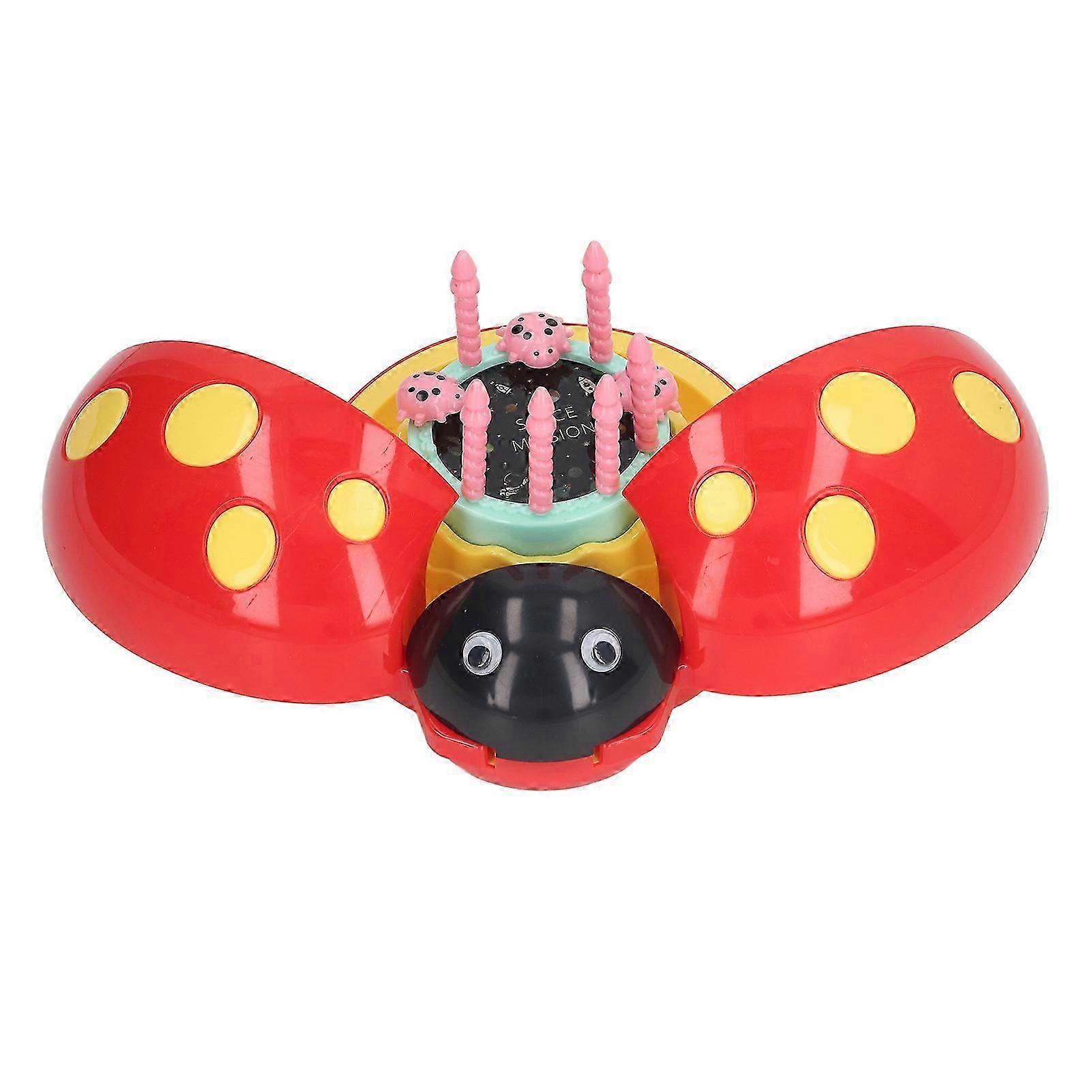 صندوق موسيقى أطفال مع إسقاط نجمة Cattoon شكل صوت ضوء الليل جهاز عرض أحمر