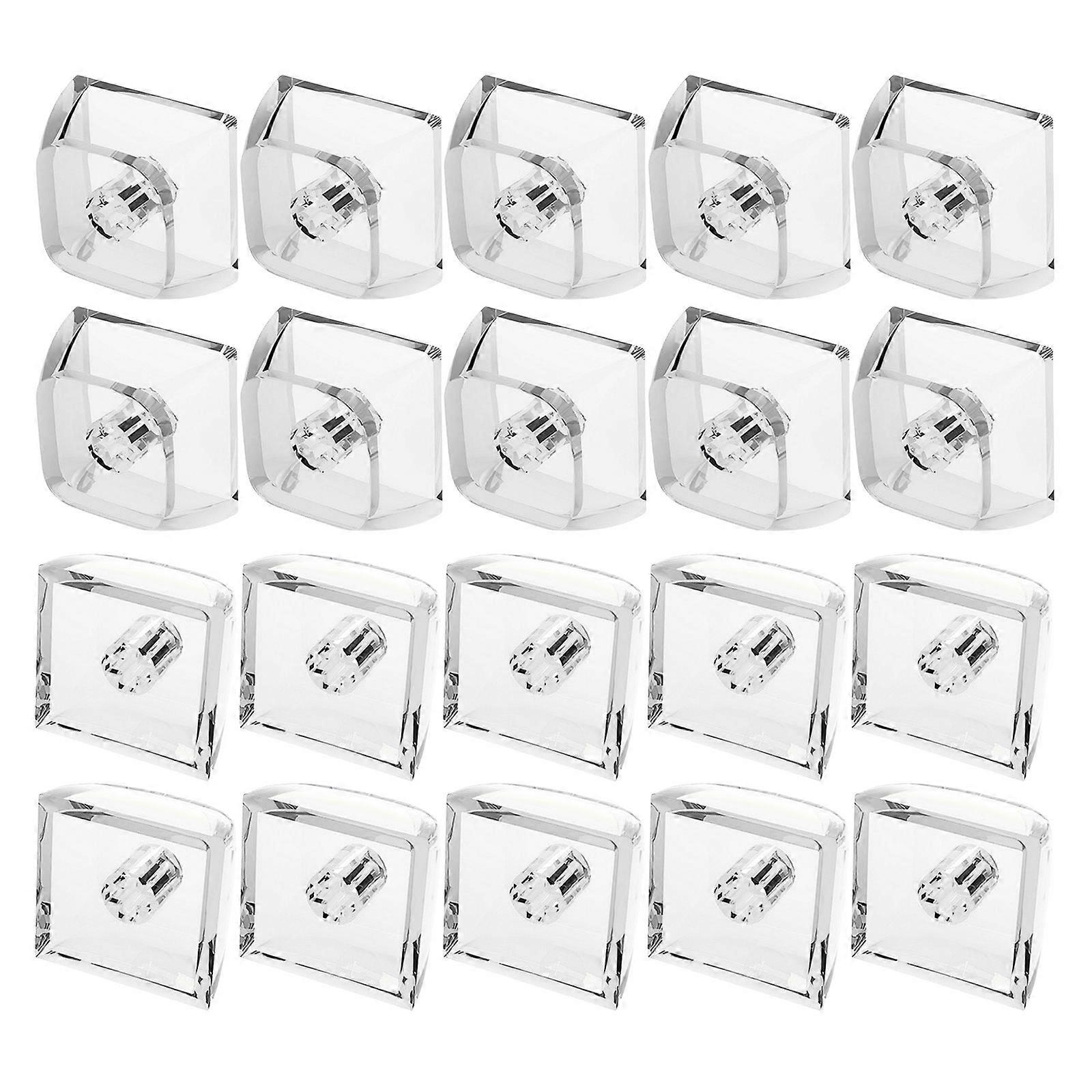 20Pcs Transparents PC Keycaps XDA Height 1U 1X Mechanical Keyboards Keycaps Blank Backlit Keycaps for Switches  Transparent