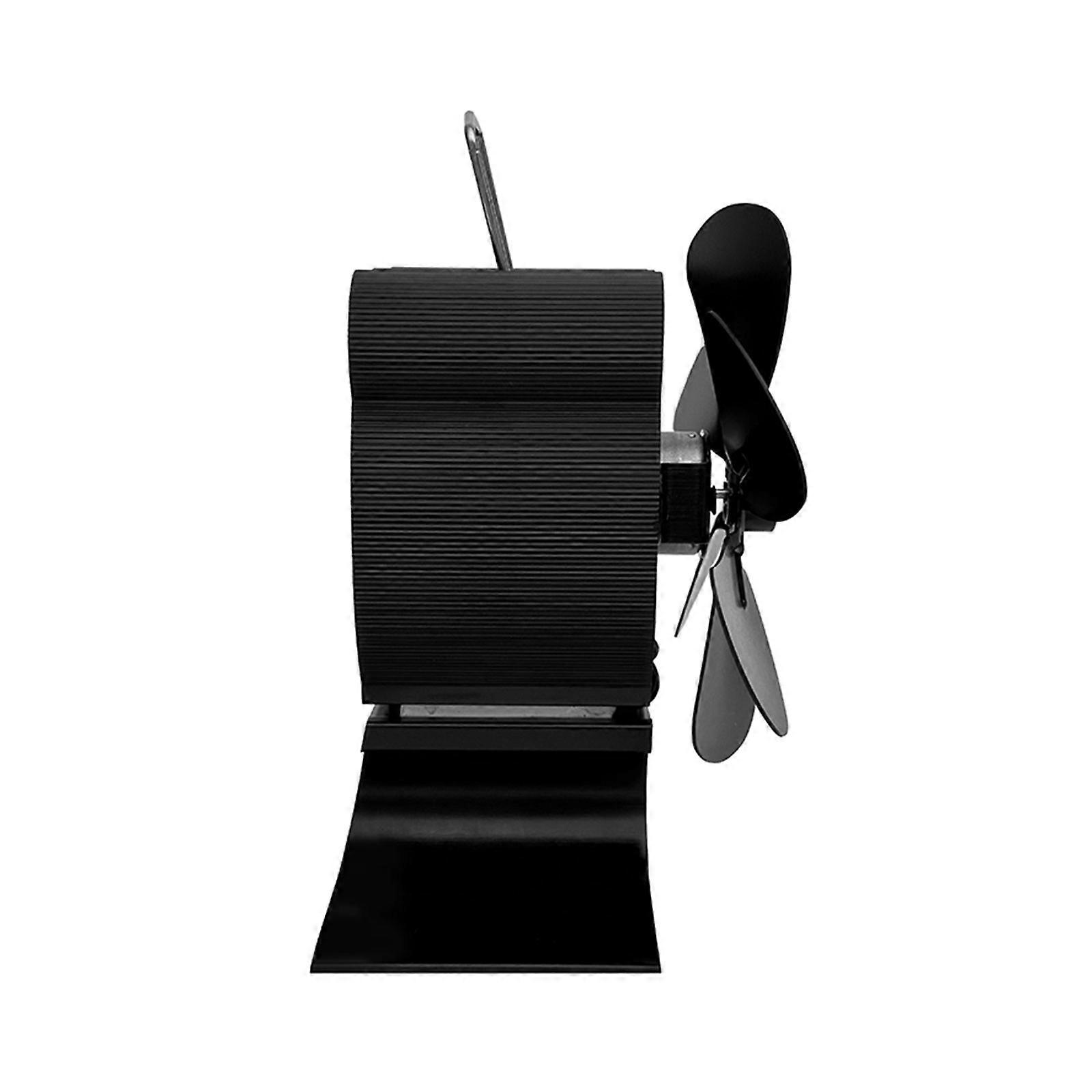 מאוורר תנור אופנתי המופעל בחום, מאוורר תנור עצים מופעל בחום, ניטור טמפרטורה בזמן אמת, ללא צורך בחשמל, צבעים רבים