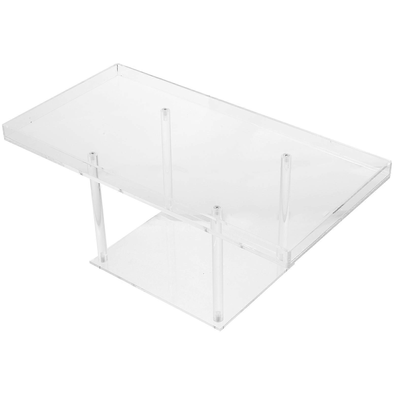 Multifunctional Cake Stand Acrylic Display Holder Elegant Style Bathroom Storage 1Set