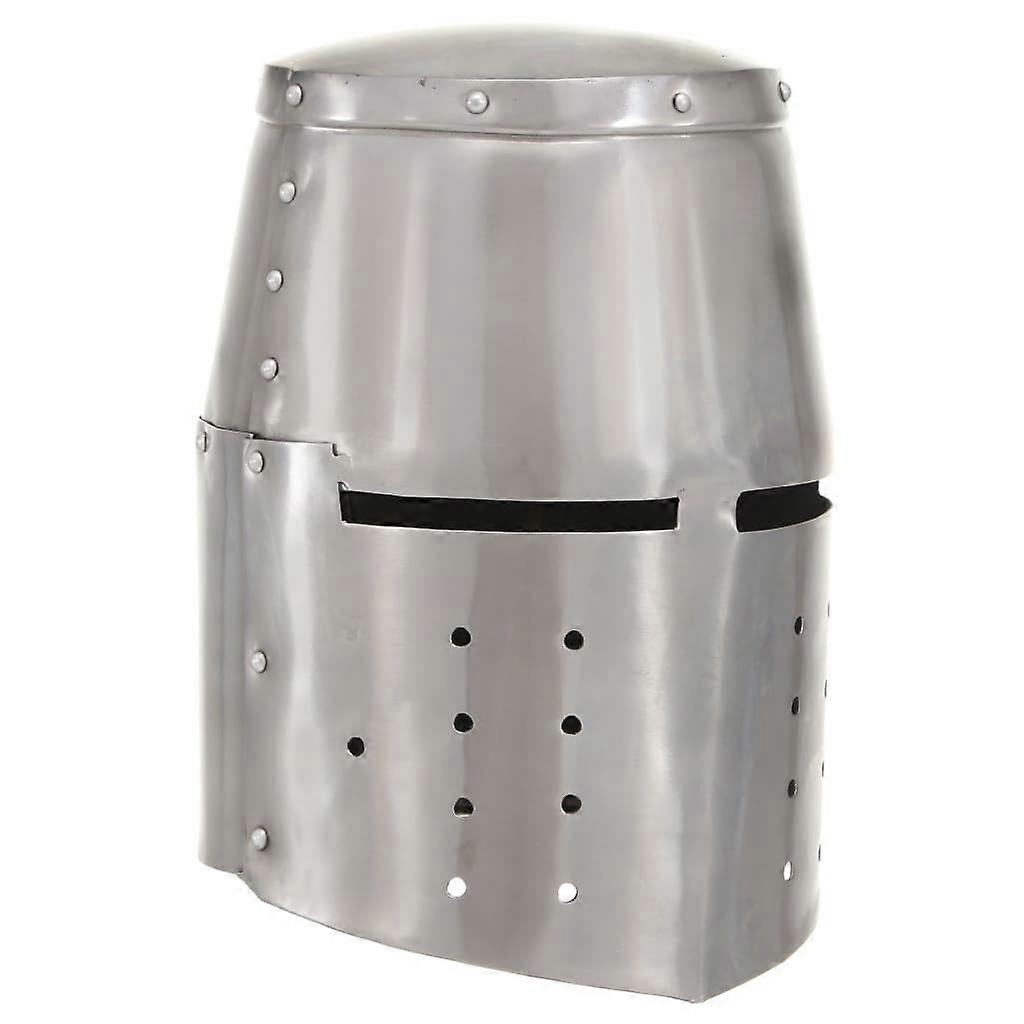 Medieval Knight's Helmet Antique Replica LARP Silver Steel, SKU: 286117