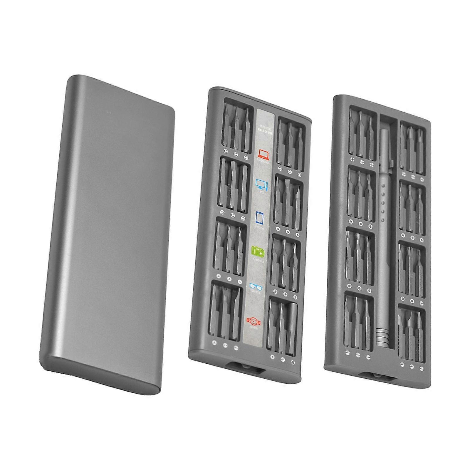 Multipurpose 48 in 1 Rustproof Screwdriver Set Compact Magnetic Case For Electronics Repair Service Professional Tool Multicolor