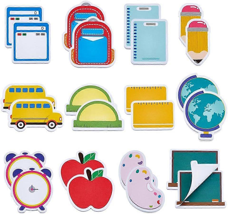 24 Pack 12 Styles Teacher Sticky Notes 620 Sheets Mini Cartoon Notes Pads Pencil Shape Self Adhesive Note Pads for Teacher Thank You Present Message R