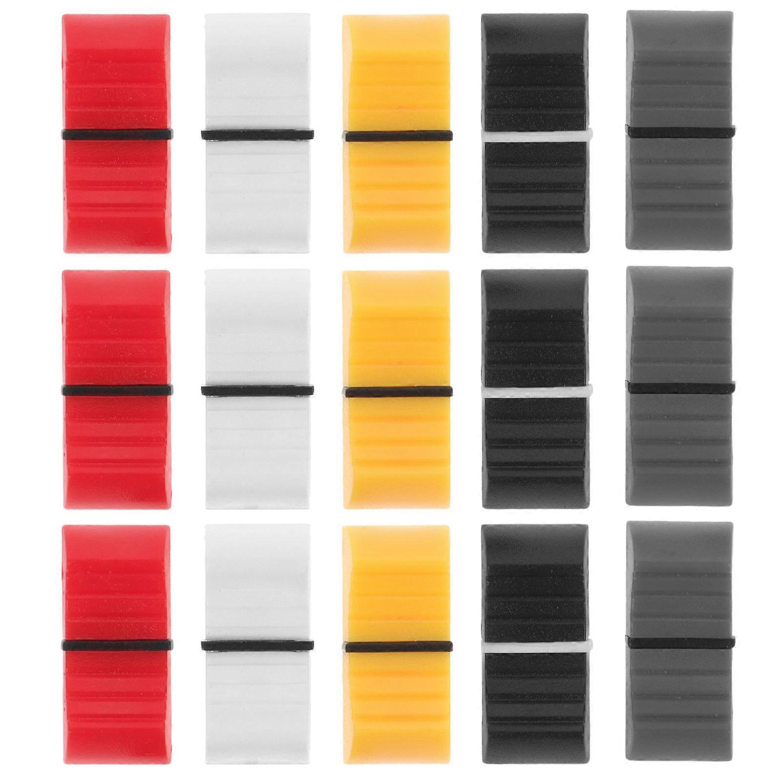 Color Fader Caps For Mixer Rectangular Slider Sleek And Simple Design .50X1.00X0.80Cm 50Pack