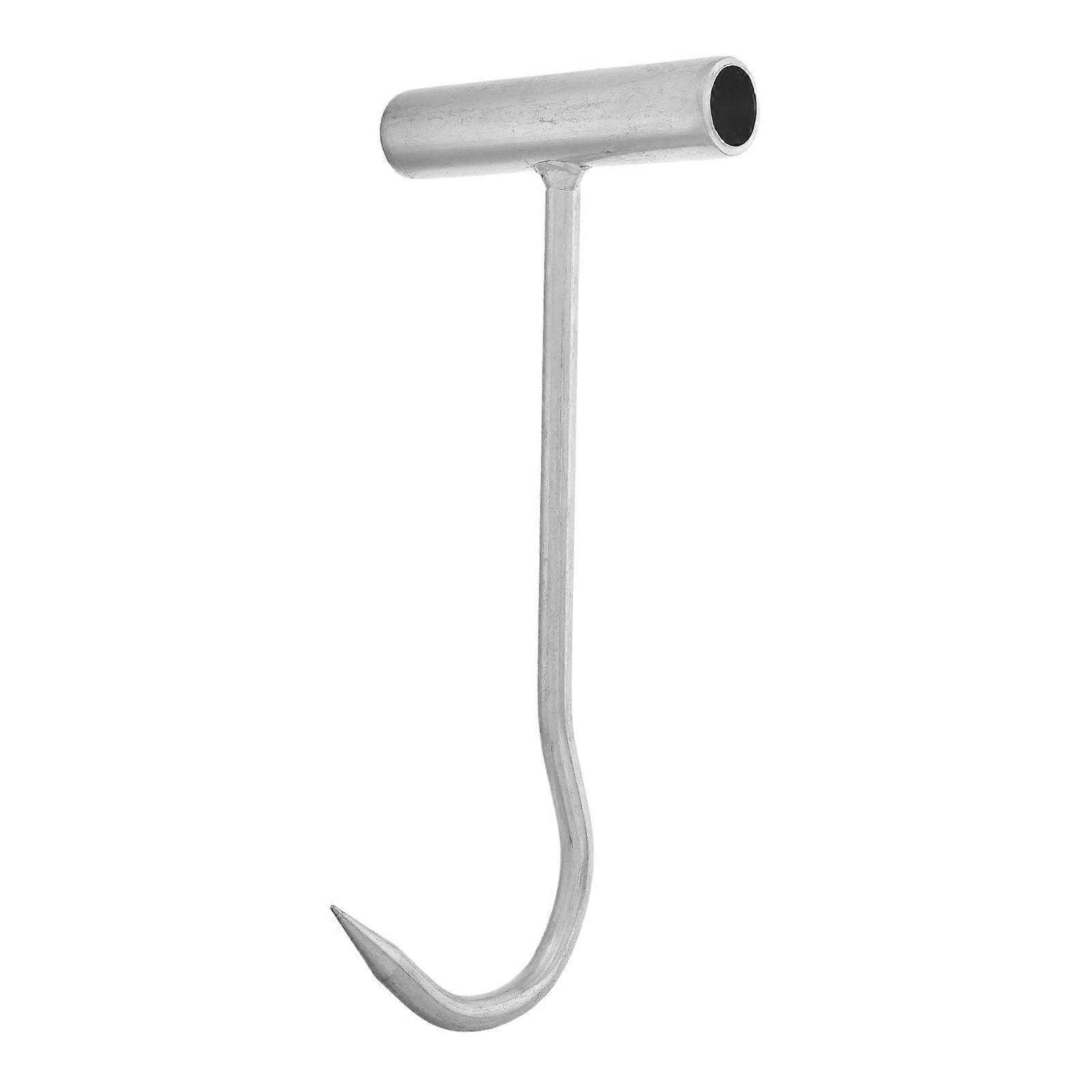 Manhole Cover Lifting Tool For Emergency Situations With Handy Design And Ergonomic Handle Silver 1Pcs