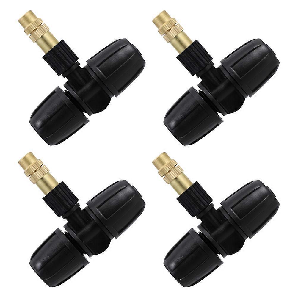 Brass Atomizing Sprinkler Heads 4Pcs For Garden Lawn And Greenhouse Cooling With Adjustable Spray Angle And Efficient Watering Functionality