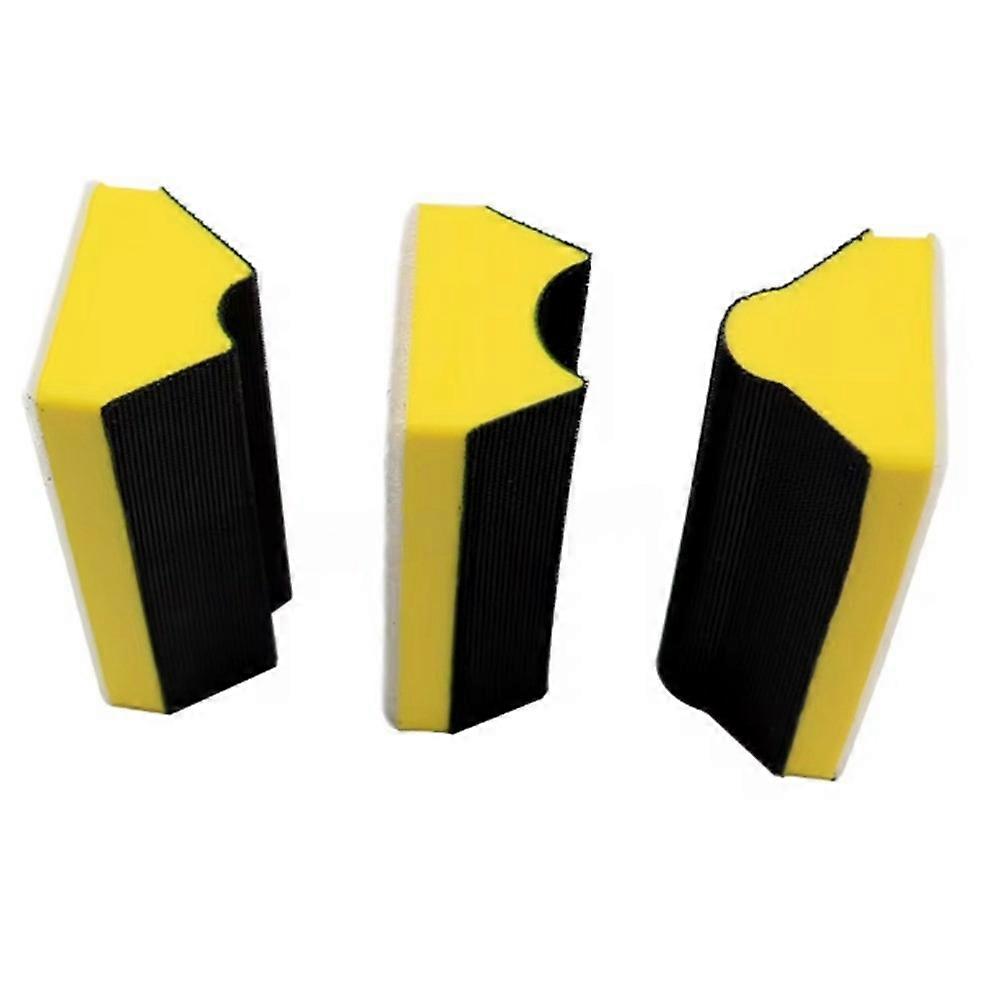 Hand Sanding Block Set,Hook & Loop Interchangeable Assorted Convex & Concave Shapes