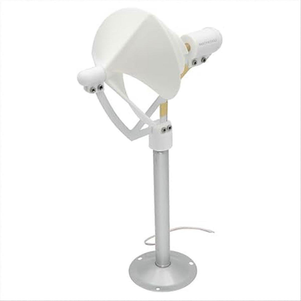 Breeze Start 10W Miniature Wind Turbine Scientific Experiment Power Lamp White Solar Wind Generator Model with LED Light