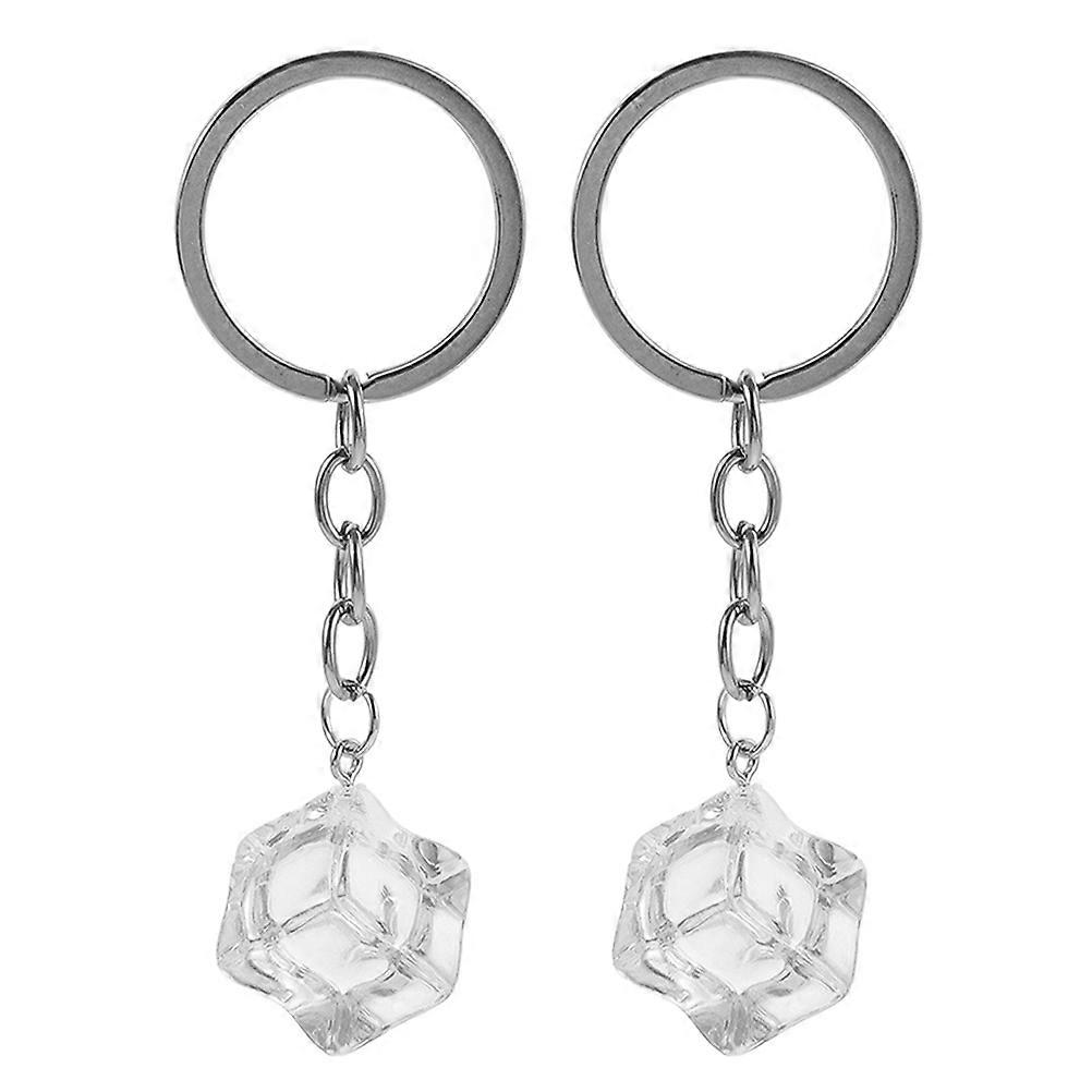 Unique Backpack Keychain Ice Cube Accessories for Decoration 2Pcs Units