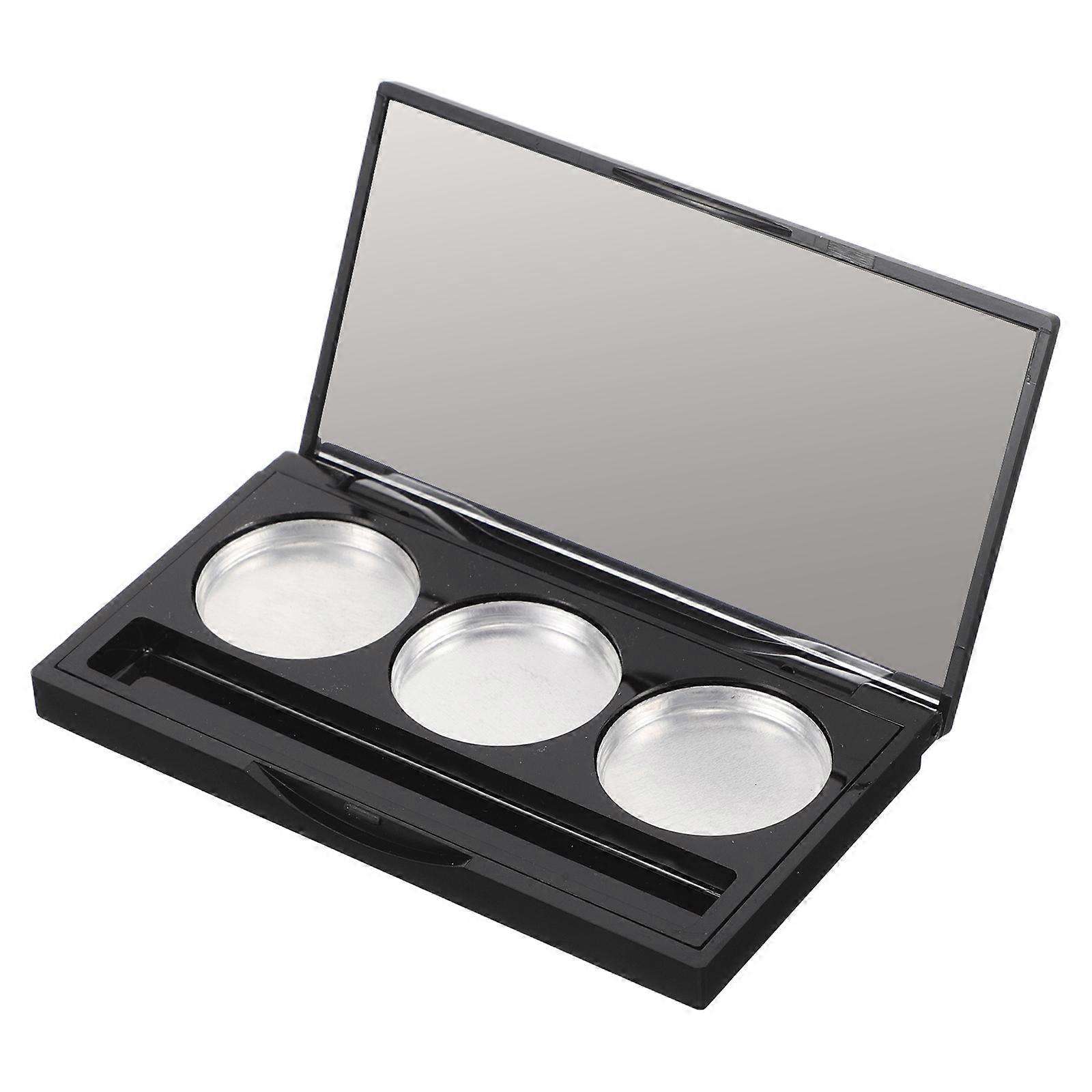 Portable Makeup Palette Eyeshadow Pan for Storage Use Durable Plastic 3-Grid
