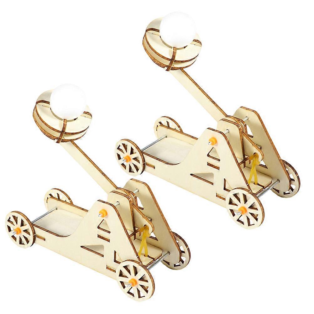 Educational Catapult Kit Wooden Trebuchet for Creative Play 2Sets