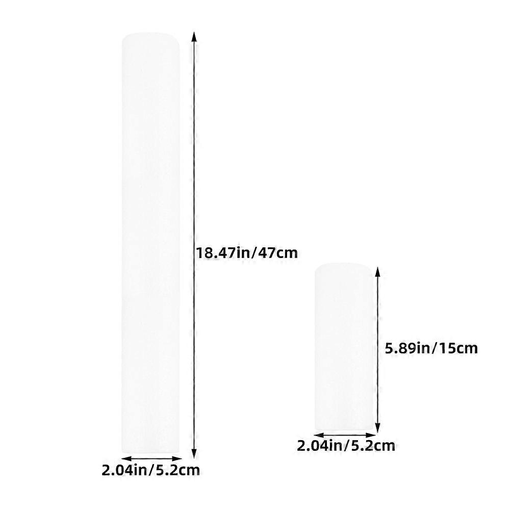 White Foam Tubes for DIY Crafts 9Pcs Polystyrene Art Cylinders