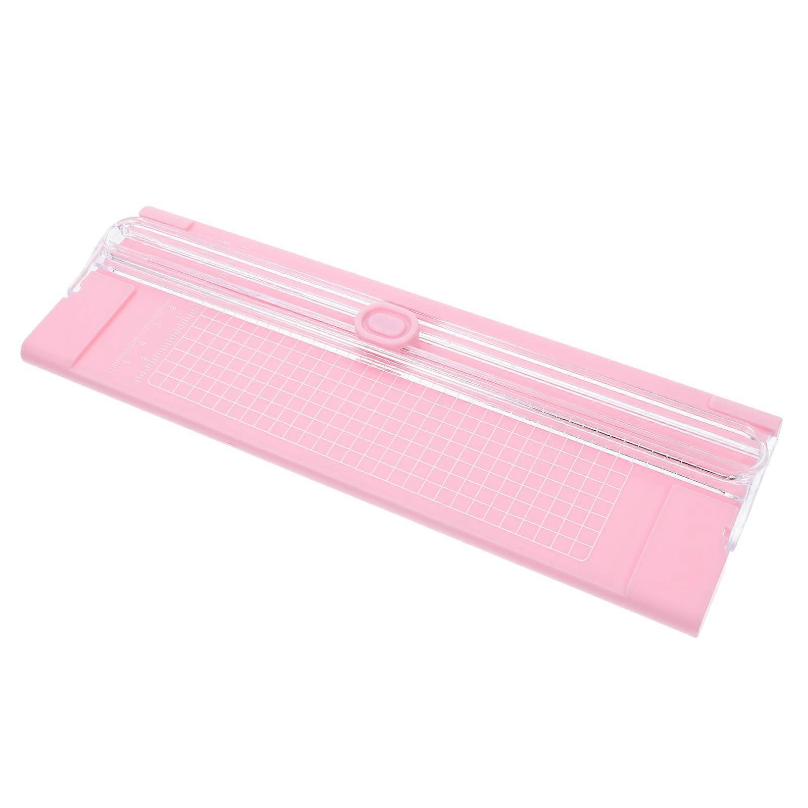Portable A4 Paper Trimmer For Scrapbooking And Crafting Office Use With Compact Design In Pink 1Pack