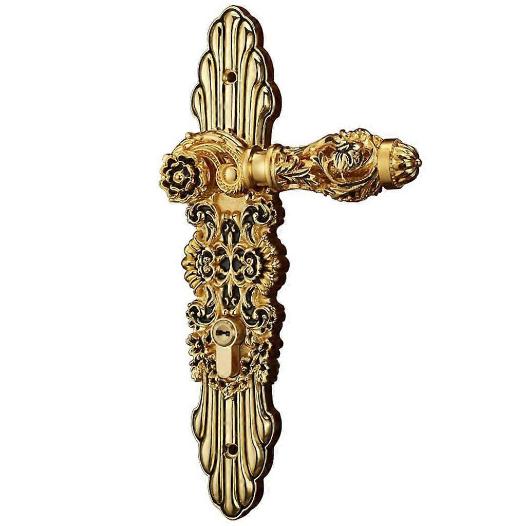 Door Lock Handle 28CM Solid Forged Metal with TamperResistant Security Finish