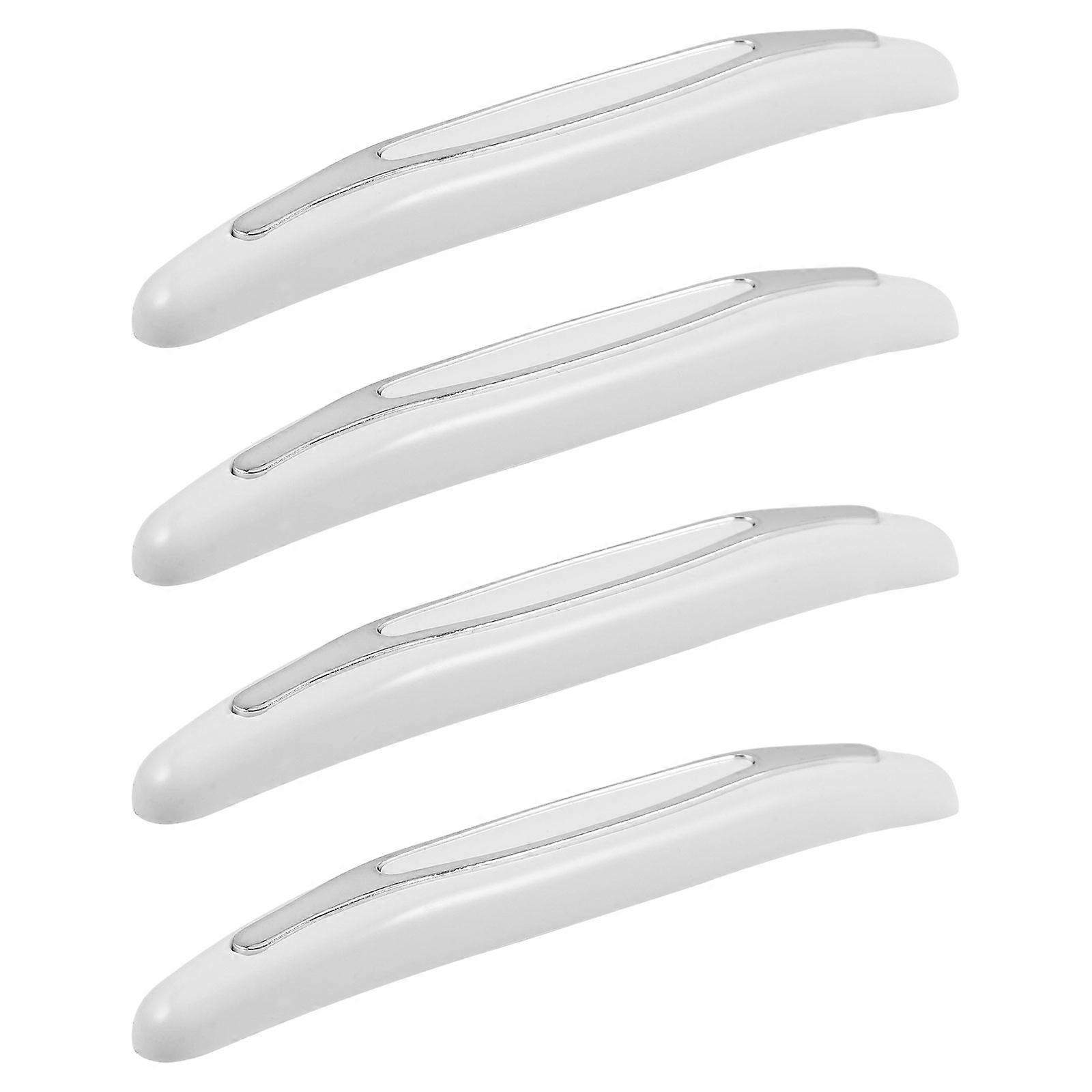Car Door Edge Protector Strips for Car 4Pcs White Plastic