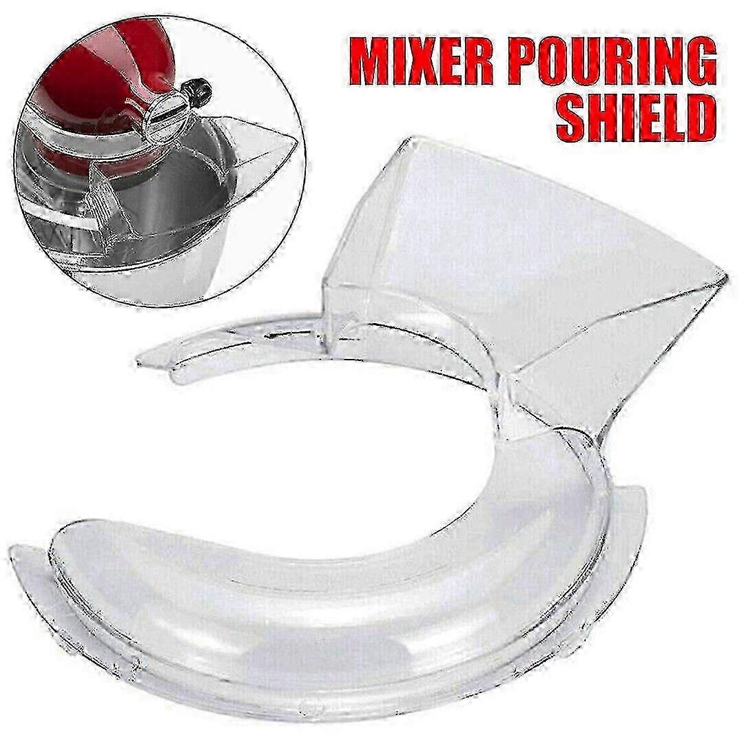 Clear Splash Guard for KitchenAid Mixer, Pouring Shield for 4.5 Quart 5 Quart Bowl