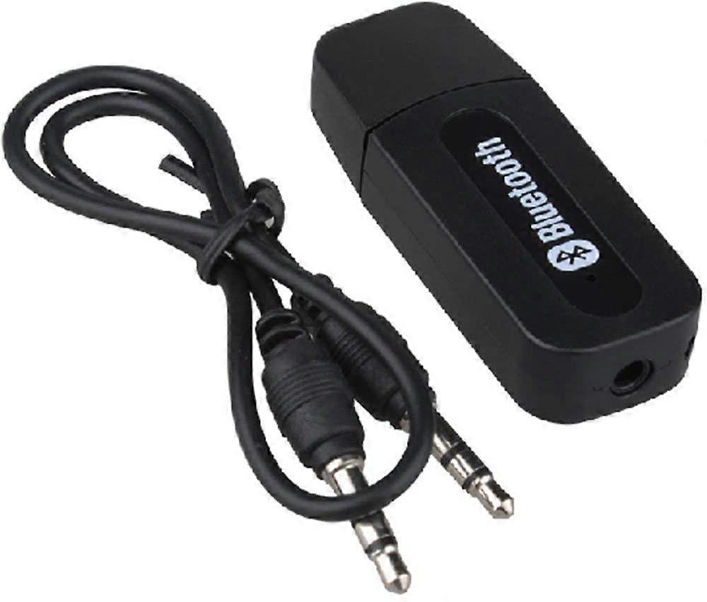 Bluetooth 5.0 Audio Receiver Adapter for Speakers and PC with 3.5mm Jack and Cable Tie