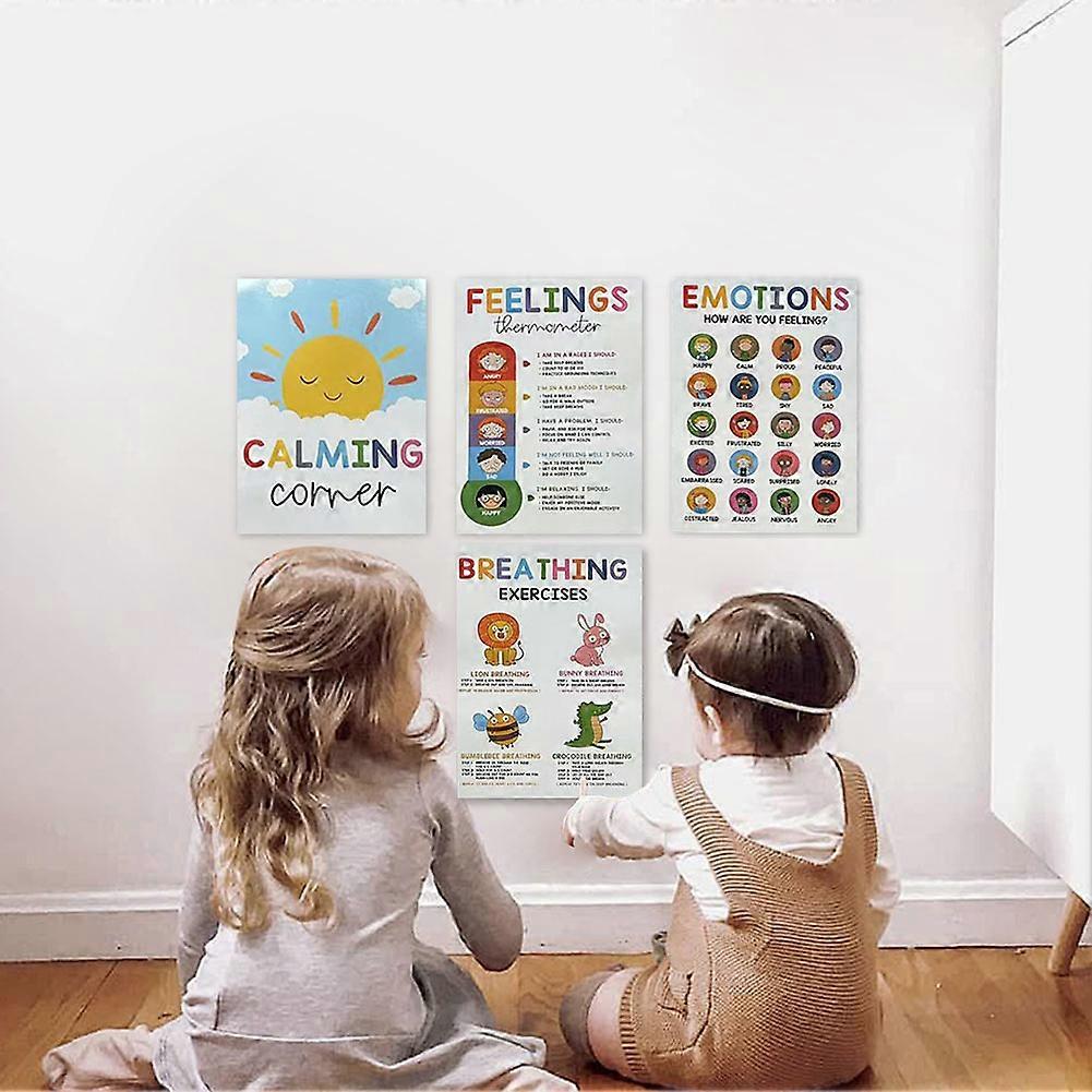 12 Calming Corner Posters For Classroom Feelings Wheel Chart & Emotions ...