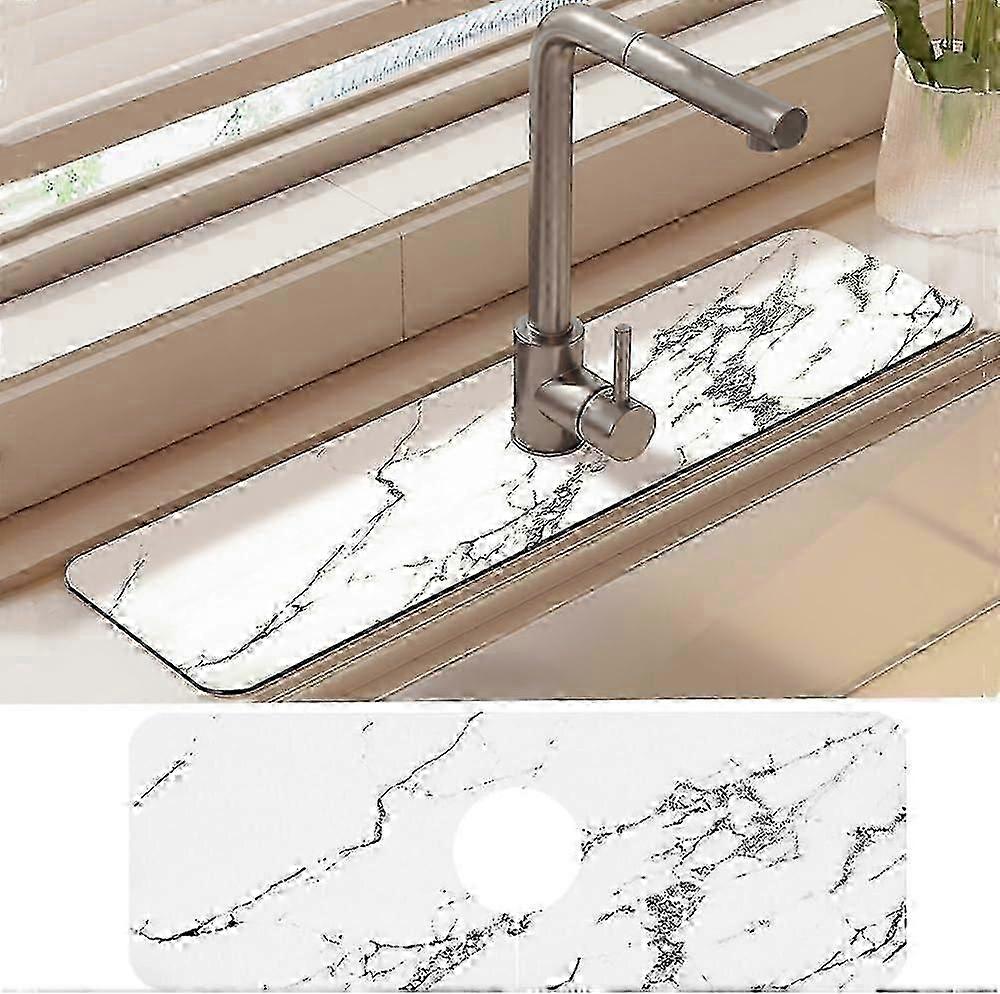 Kitchen Sink Splash Guard with Absorbent Mat for Fast Drying