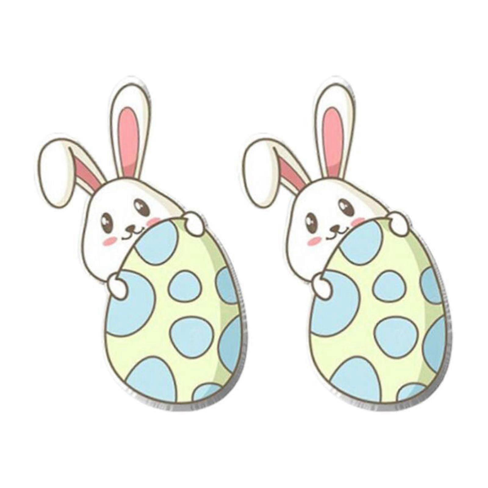 Acrylic Stud Earrings Easter Bunny Radish Earrings