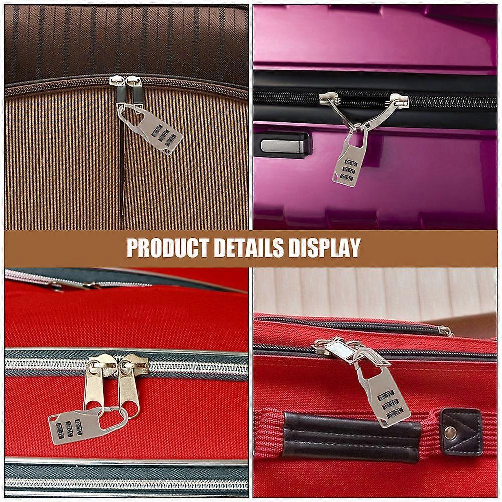 Combination Lock 4Pcs Suitcase Padlocks for Secure Luggage Access