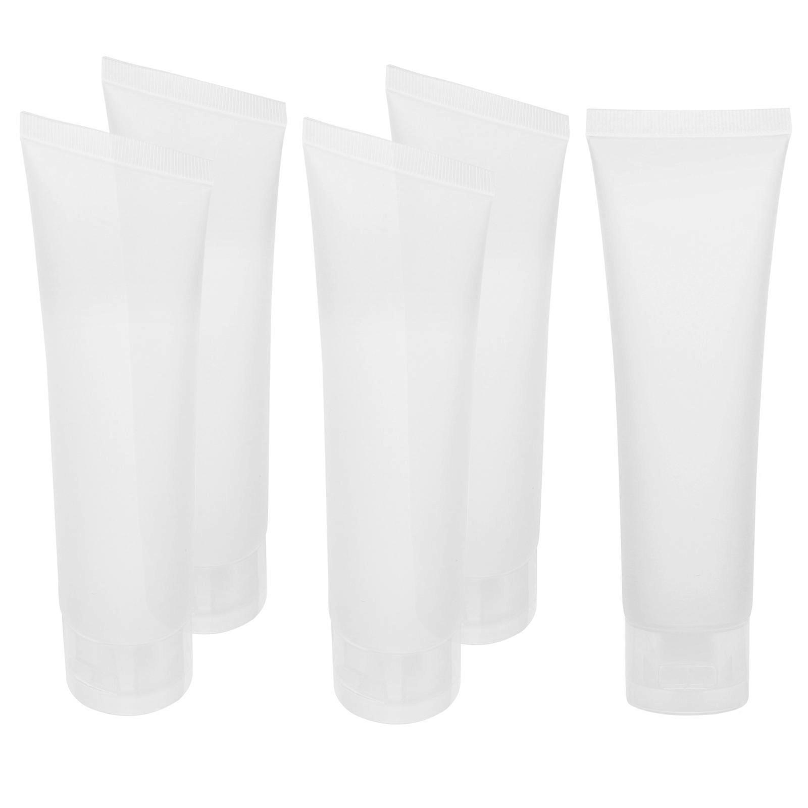 Travel Bottles for Lotion Refillable Bottles Storage Container 5Pcs White