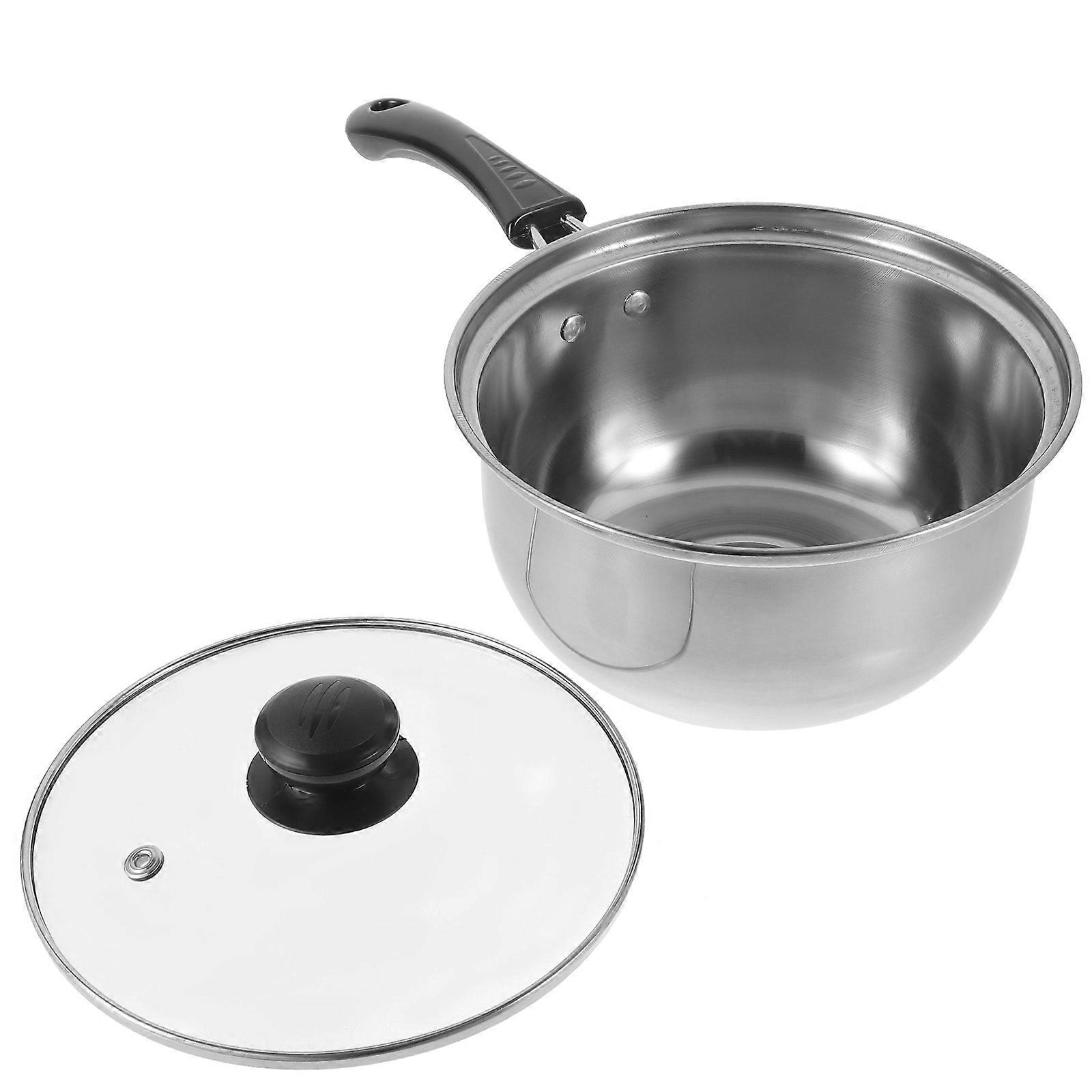 Non-Stick Milk Pot Silver Multi-Function Stainless Steel Saucepan