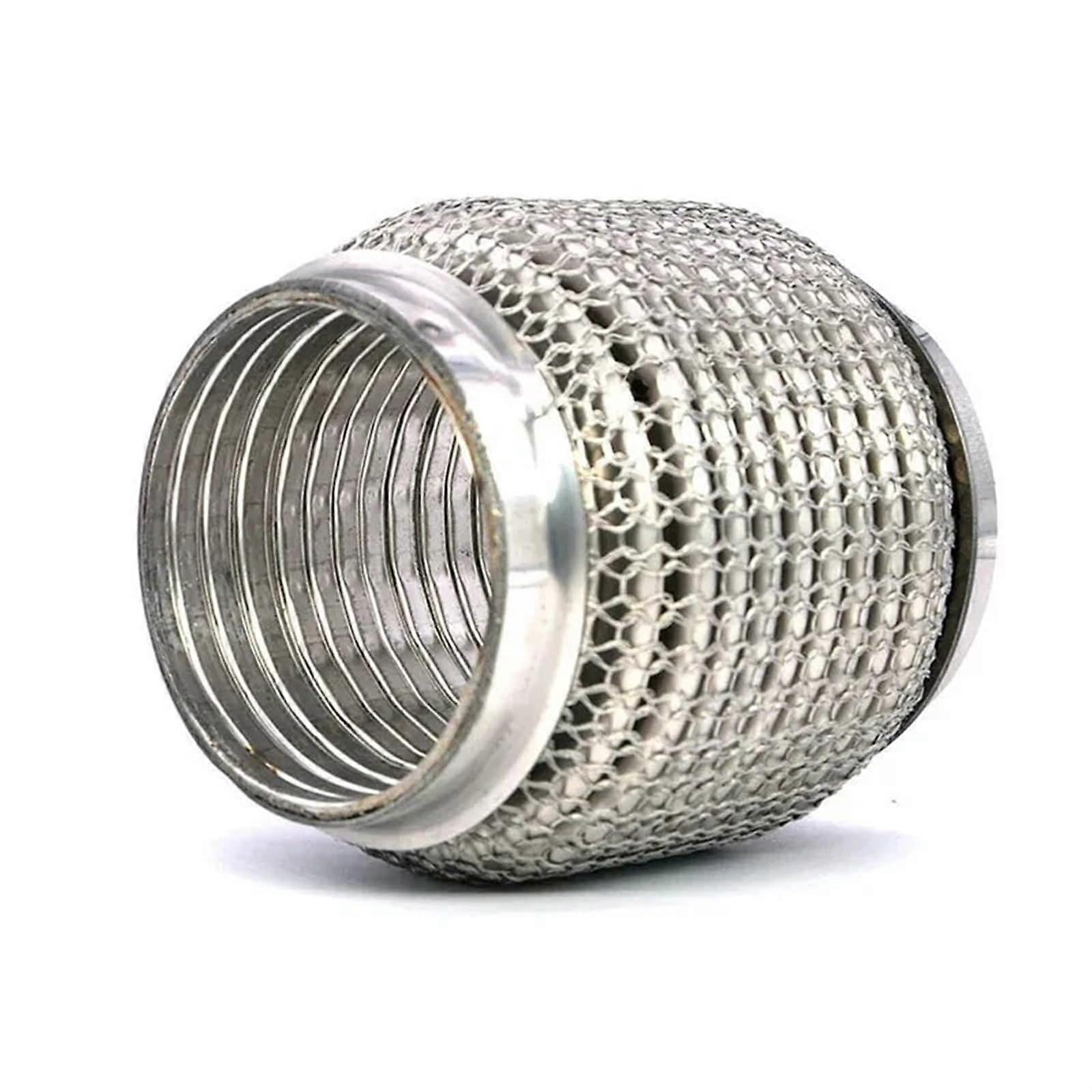 Universal Stainless Steel Exhaust Flex Pipe with Mesh Interlock for Smooth Flow 38x102mm