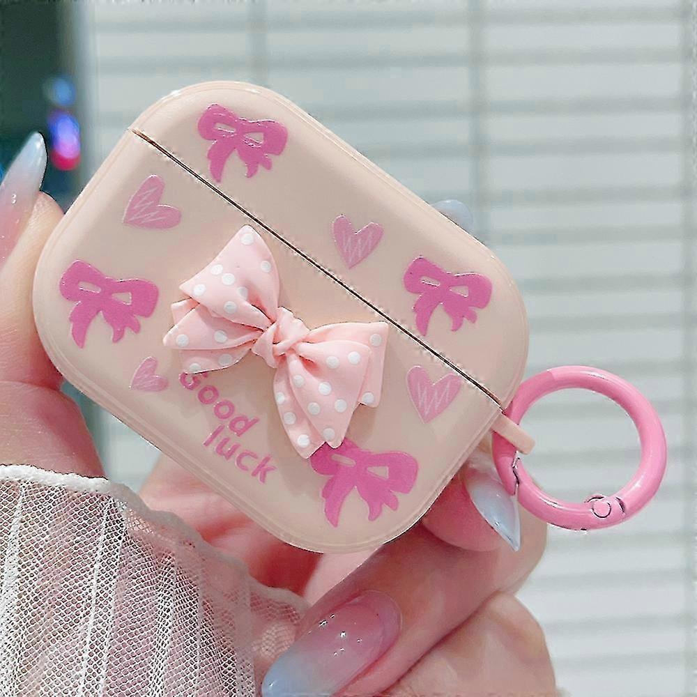 3D Dot Bowknot Bluetooth Earphone Protective Case 25-26