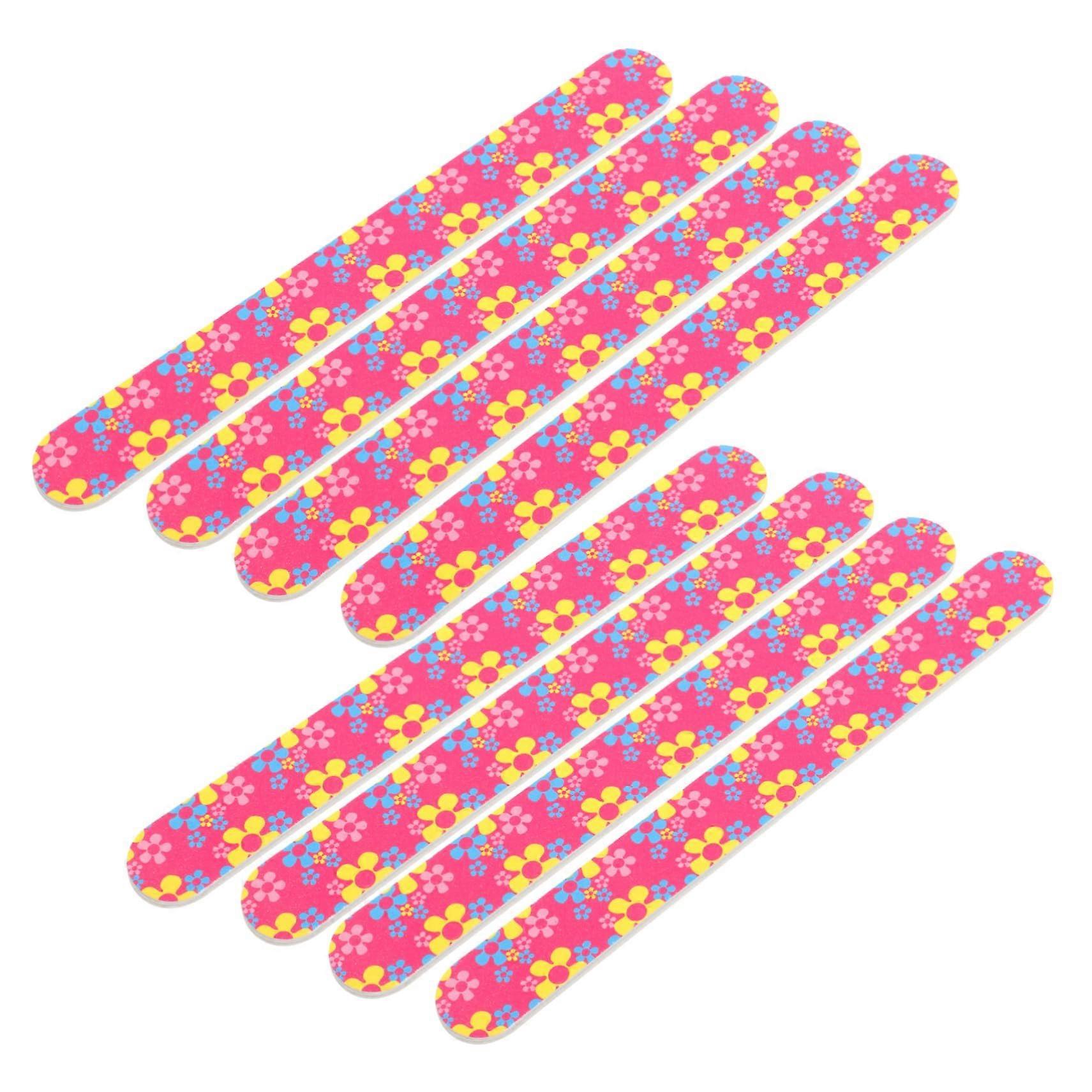 8Pcs Nail Buffer Block and Sponge Nail File Set with Multi Grit for Smooth Salon Manicure