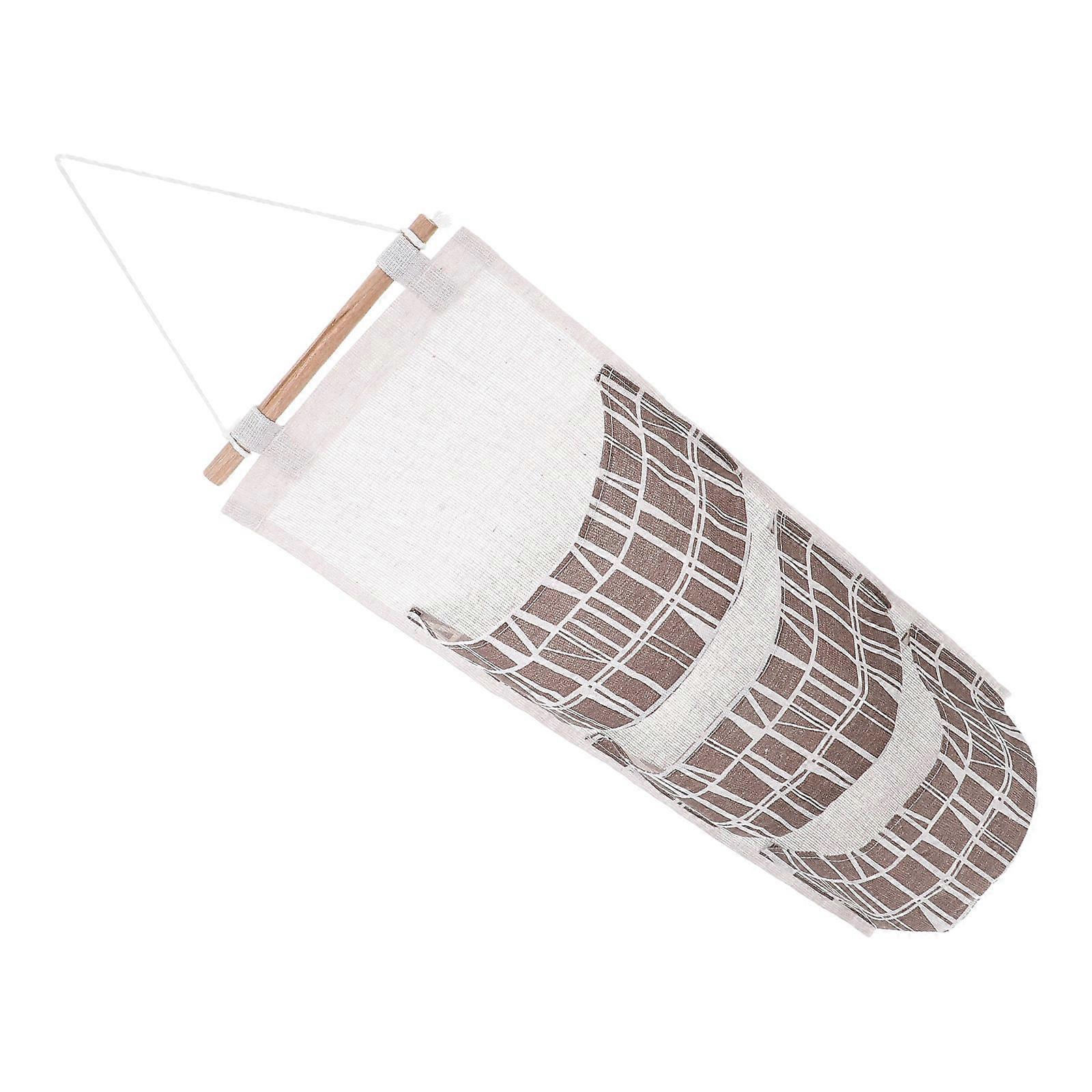 Hanging Storage Bag 2Pcs Thickened Wall Organizer For Home Use With Multi-Layer Design Coffee -Saving Function