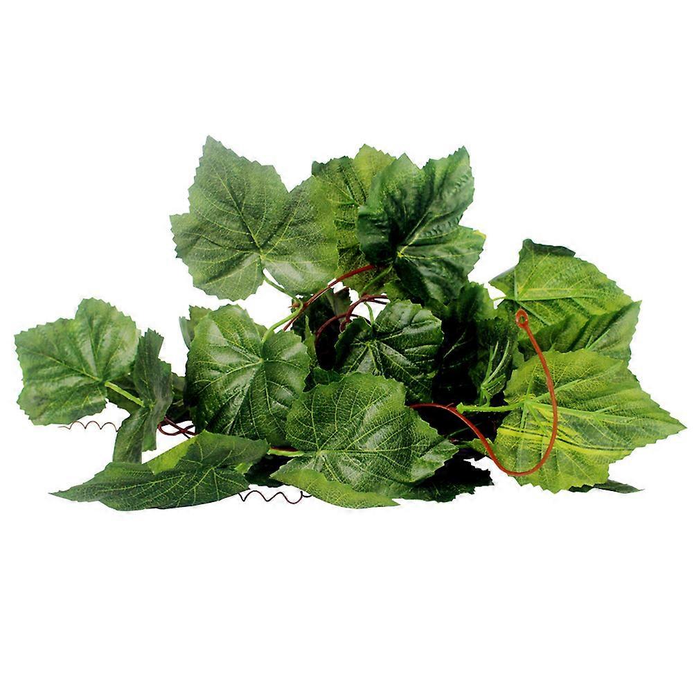 Reptile Decor Artificial Vine Grape Leaf for Terrarium Decoration 3Pcs