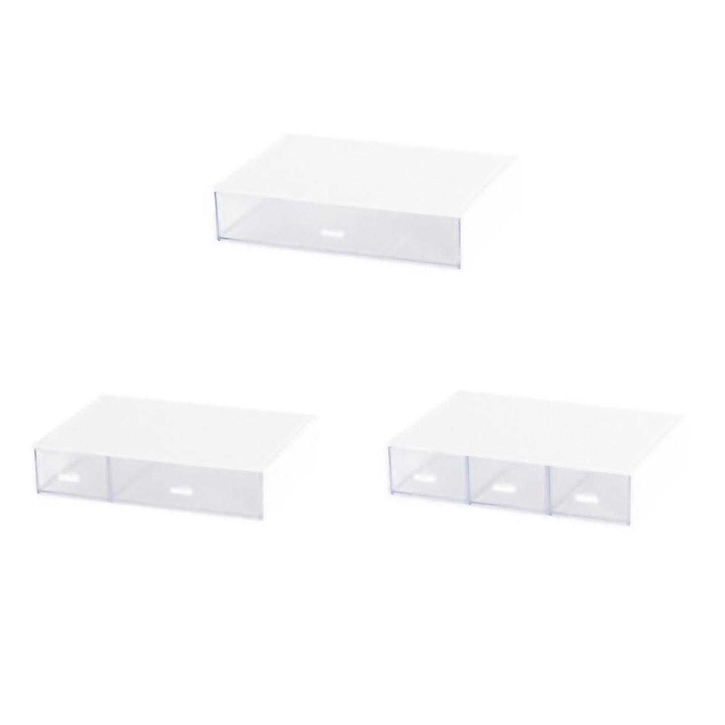 2025 Compartmentalised Drawer Style Storage Box, Multi-Layer Stackable Box