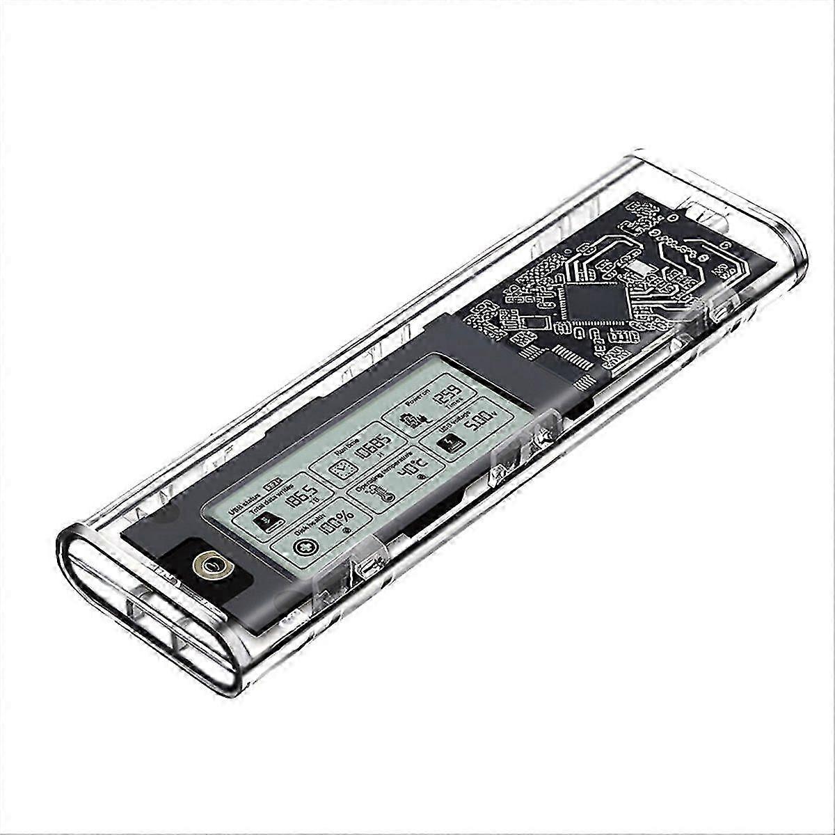 M.2 NVME/NGFF Case Dual Protocol Solid State Drive Case 20Gbps M.2 to USB 3.2 Gen2 Intelligent Hard Drive Case