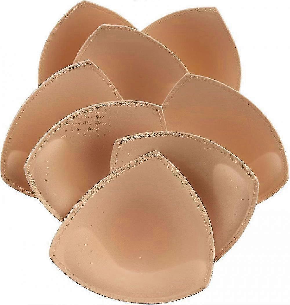 Bra Pads Inserts 4 Pairs Sewn Edges Breast Padding