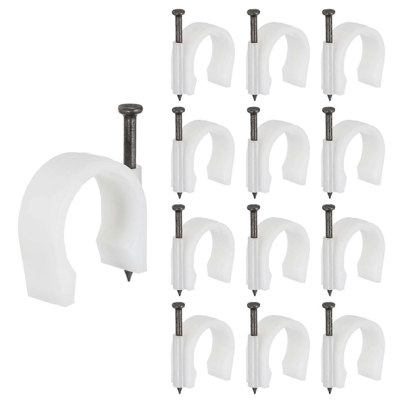 32mm Pipe Clamp with 45mm Nail, JHook PEX Clip for Wall Mount, 70pcs RustResistant Holders