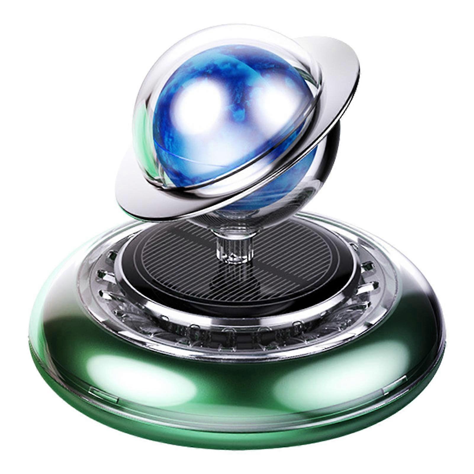 Solar Powered Planet Shaped Car Air Freshener Diffuser with Rotating Dashboard Design