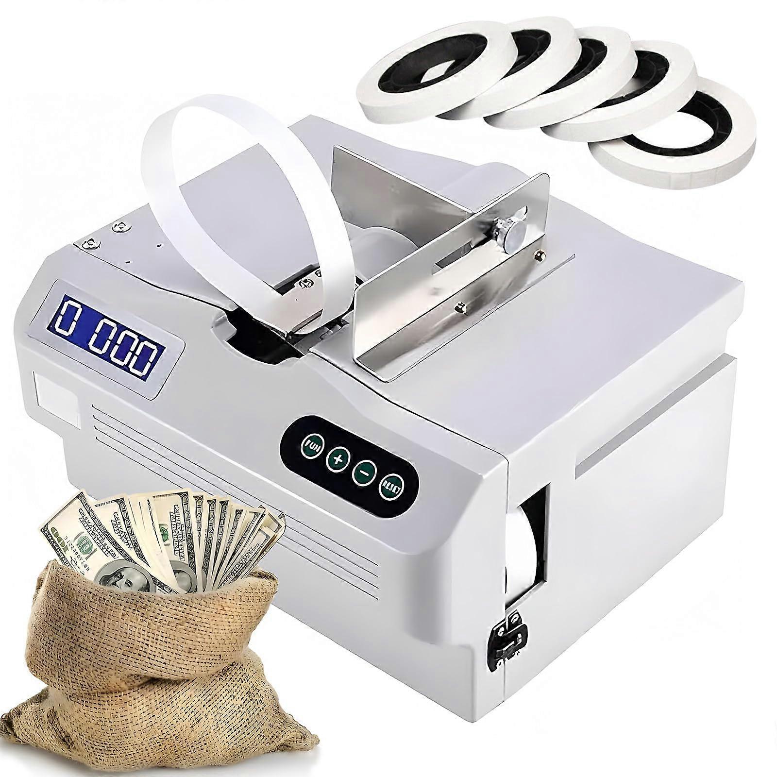 Automatic Banknote Binding Machine with Fast Bundling Speed and Smart Sensor Control 220V