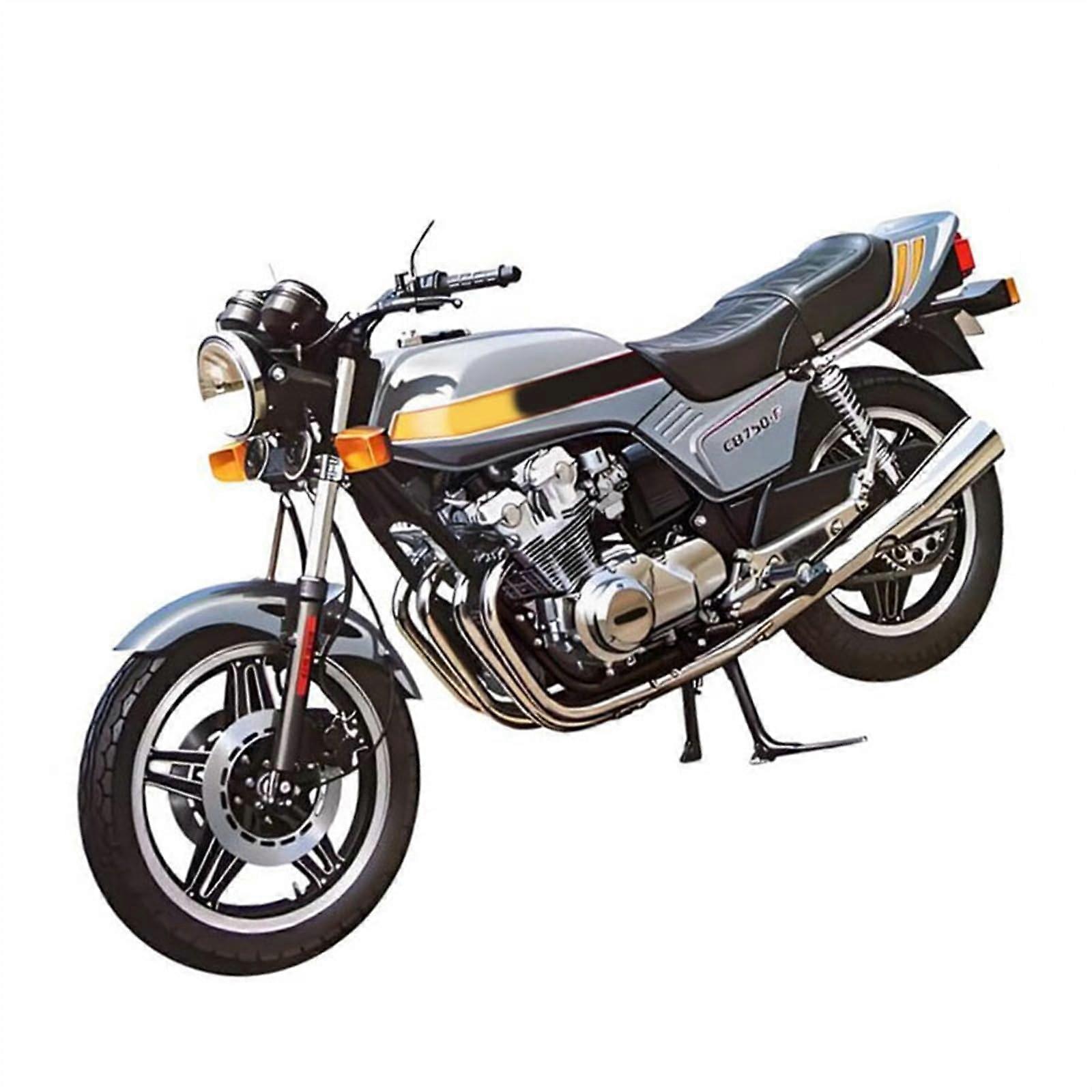 1/12 CB750F Diecast Motorcycle Model Kit Authentic Scale Collectible Assembly Gray
