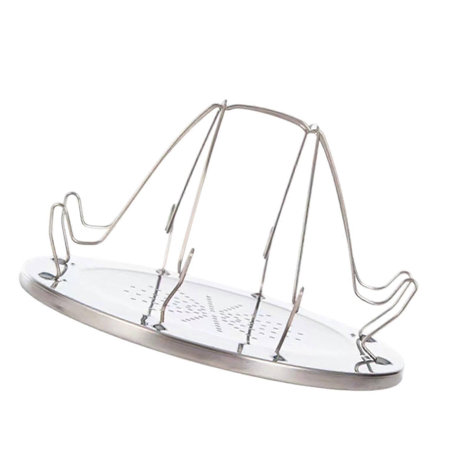 Stainless Steel Camping Toaster Rack for 4 Slices Bread, Foldable Outdoor Backpacking Use