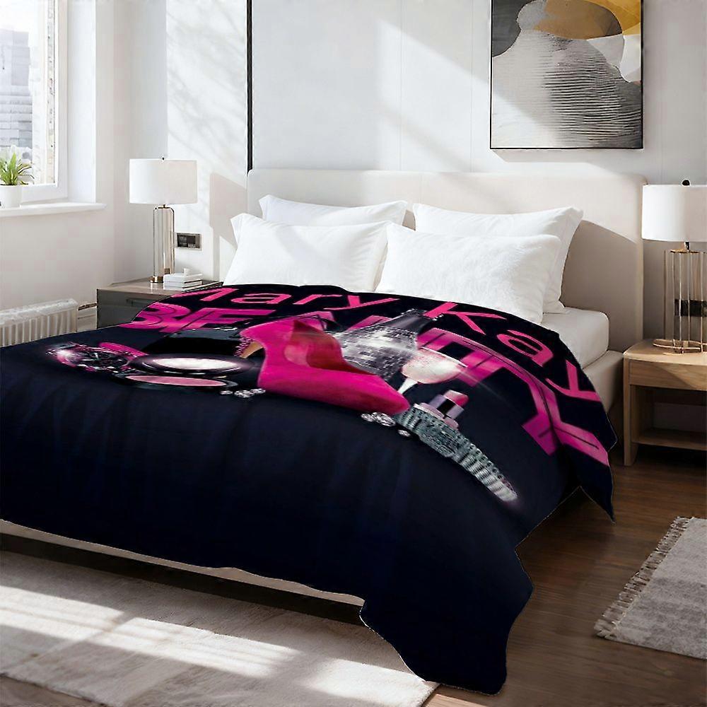 Mary Kay Poster Leichte Flanell- und Ganzjahresdecke, weich und modern, für Bett, Sofa, Camping und Reisen - Strapazierfähiger Komfort für Zuhause - QAKJH168