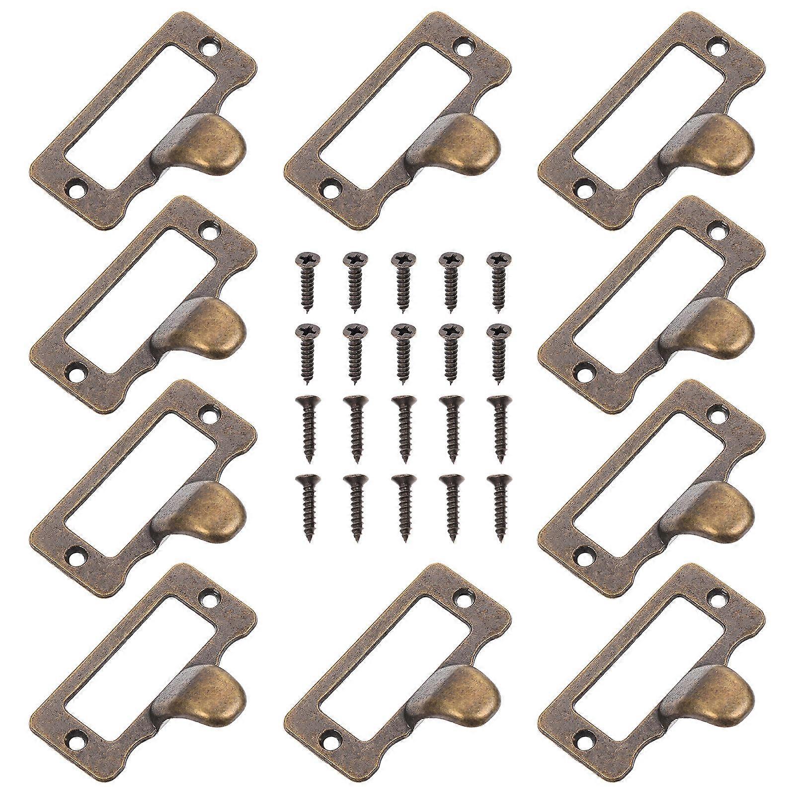 Label Pull Handle Classic Cabinet Handle for Door 10Pcs Durable Drawer Handles