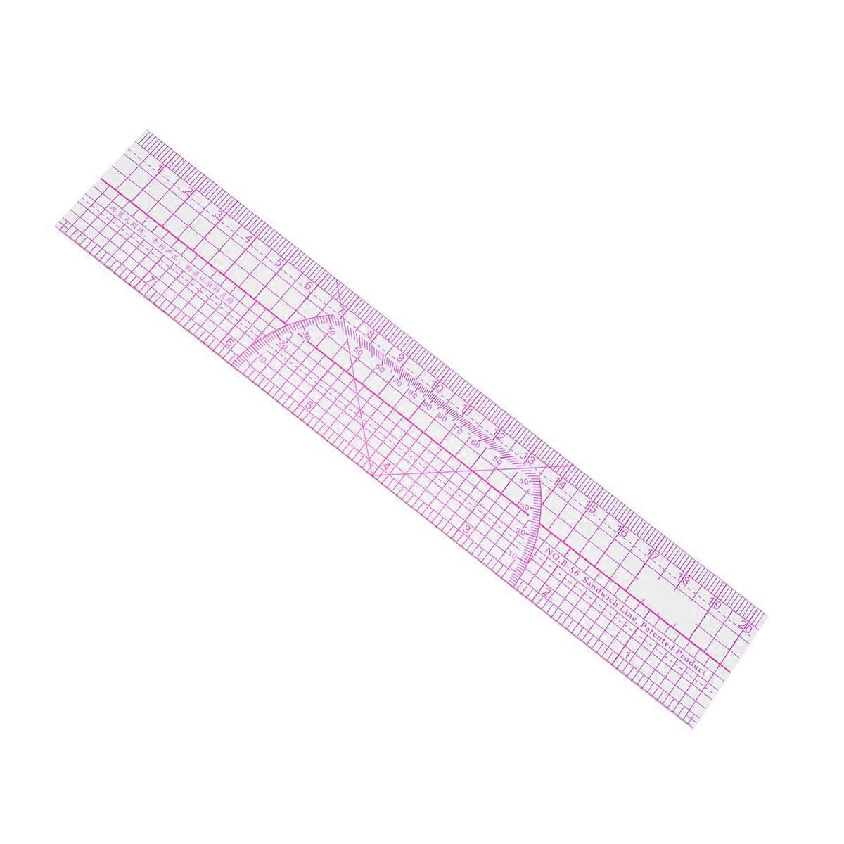 Multifunction Ruler Plastic Scale Ruler for Measuring with Accurate Scale
