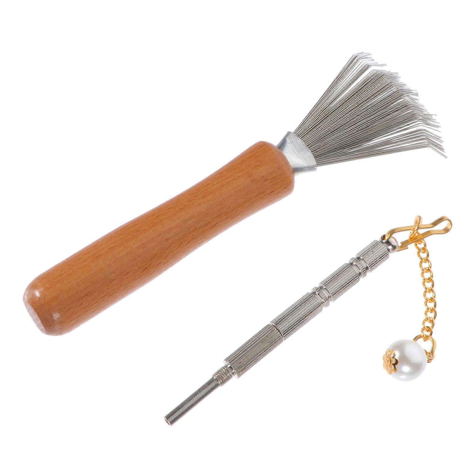 Ikebana Tool Set Stainless Steel Rake for Cleaning Use 1Set