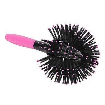 Escova modeladora de cabelo com cabeça esférica de 360°, distribuição rápida de calor, massagem suave no couro cabeludo, ideal para viagens.