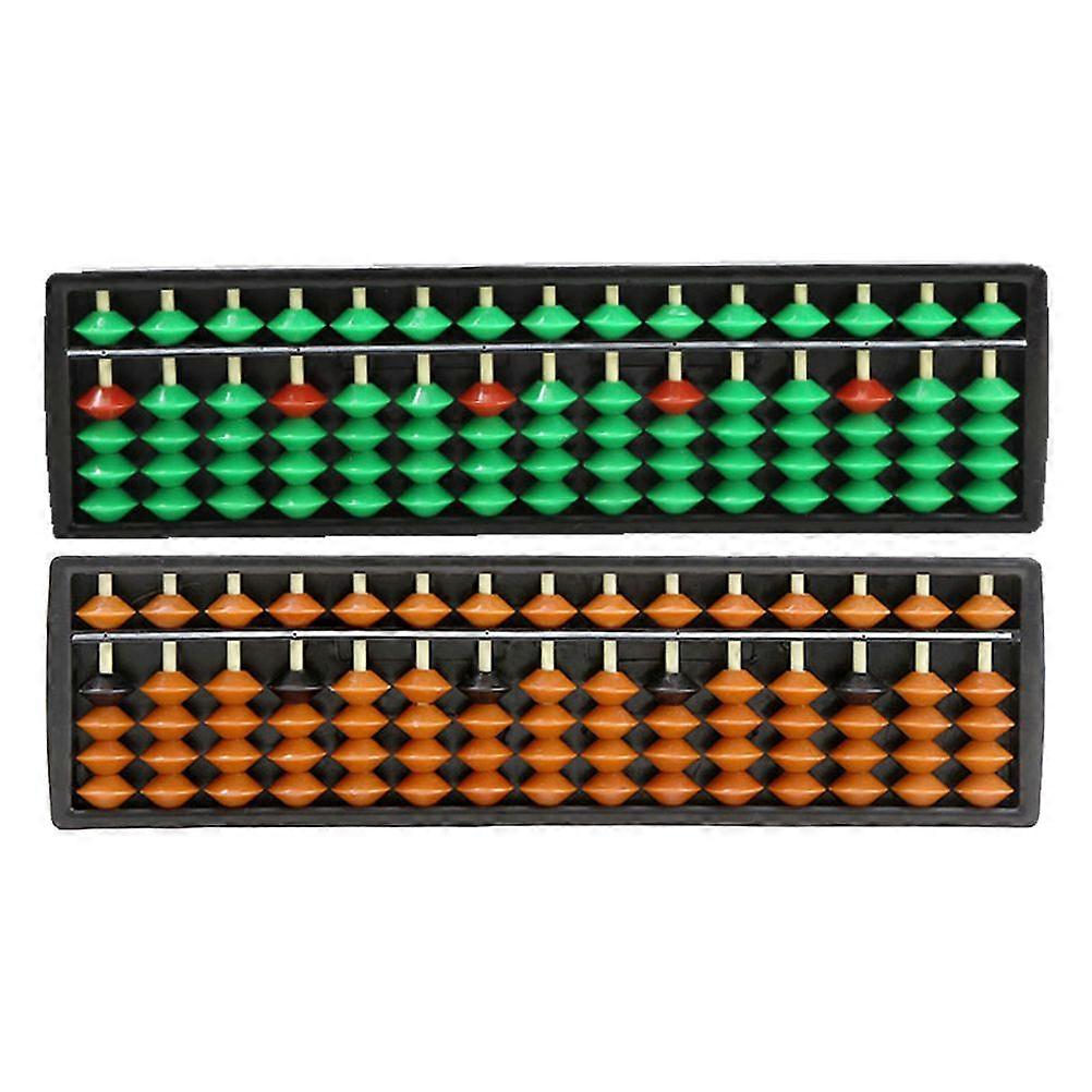 2pcs Educational Small Abacuses Multi-function Arithmetic Abacuses Traditional Counting Abacuses