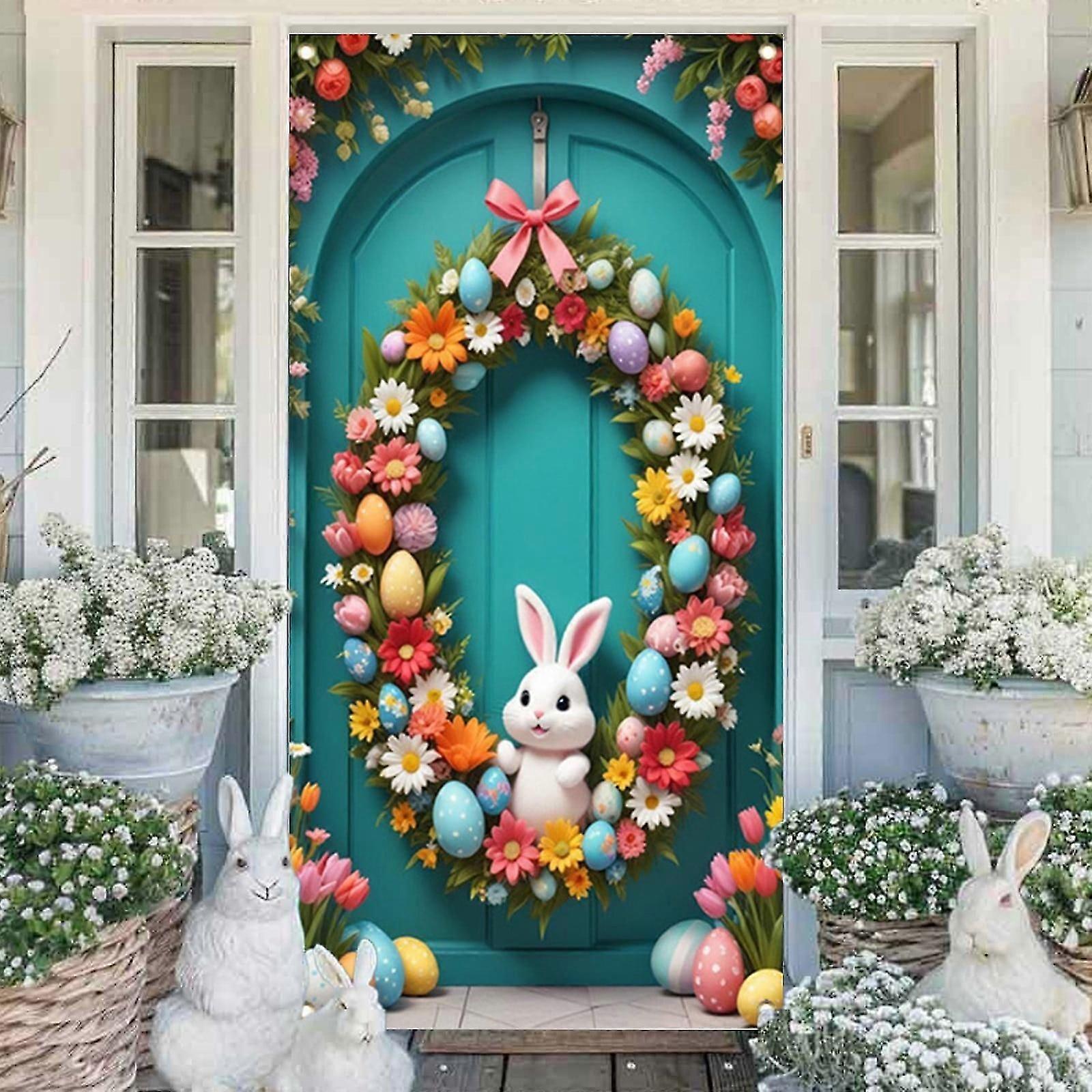 Outdoor Easter Decor Party Theme Decorations Front Door Easter Decoration Easter Decorations Outdoor