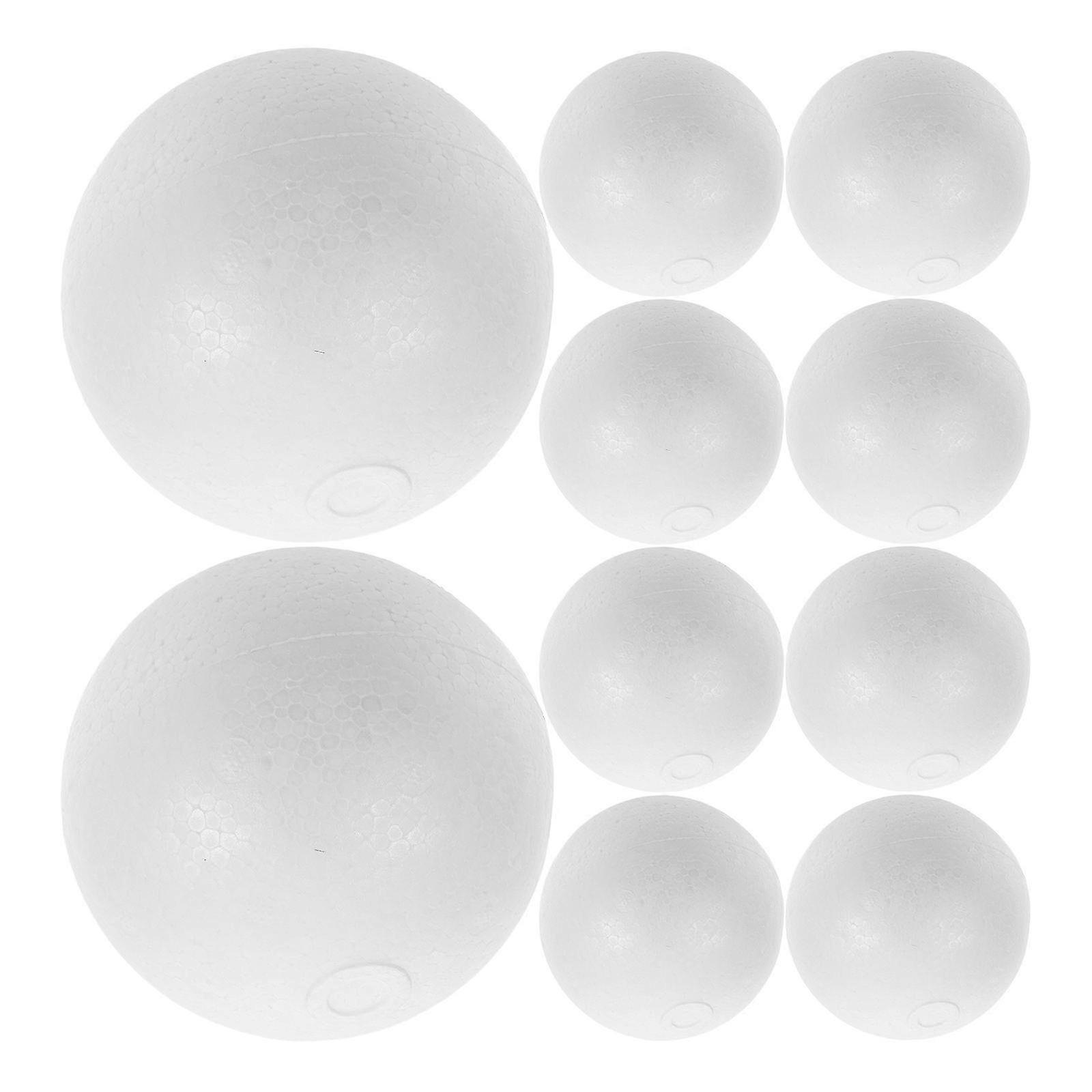 10Pcs 10cm Charming Modeling Craft Solid Polystyrene Balls Round Spheres Perfect For Wedding Decorat