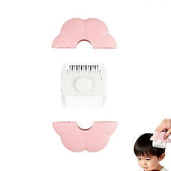 Portable 2-in-1 Hairdressing Comb for Babies and Girls, Trimming Bangs and Split Ends
