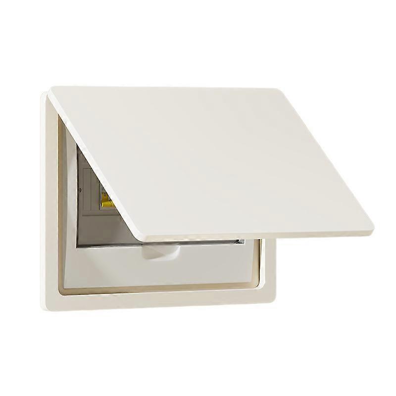 Electric Meter Box Plastic Enclosurecompatible withElectrical Project, Hinged White Cover Junction Box Weak Current Box 35x25cm